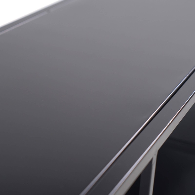 Étagère en métal noir 140 x 75 cm - New York