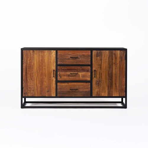 Buffet 160 cm en bois recyclé - Recycled
