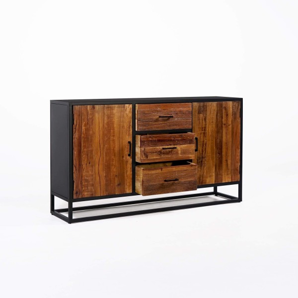 Buffet 160 cm en bois recyclé - Recycled