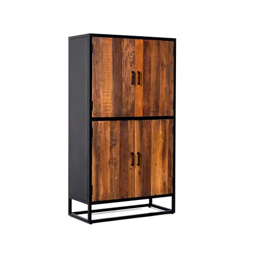 Buffet haut 90cm en bois recyclé - Recycled