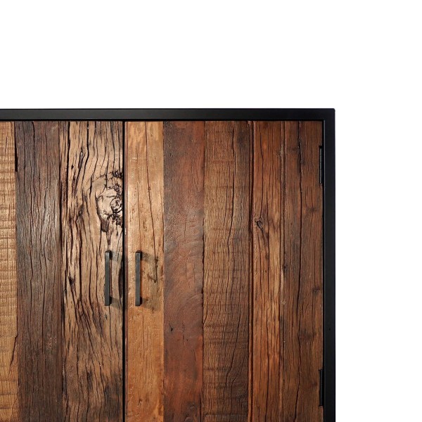 Buffet haut 90cm en bois recyclé - Recycled