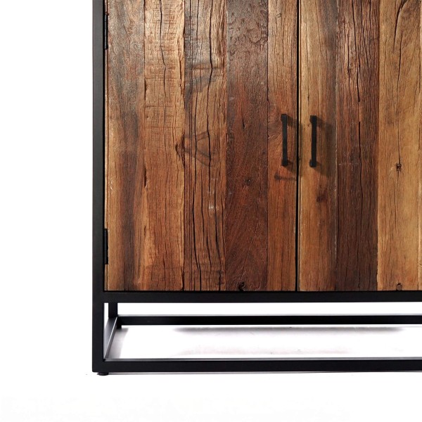 Buffet haut 90cm en bois recyclé - Recycled