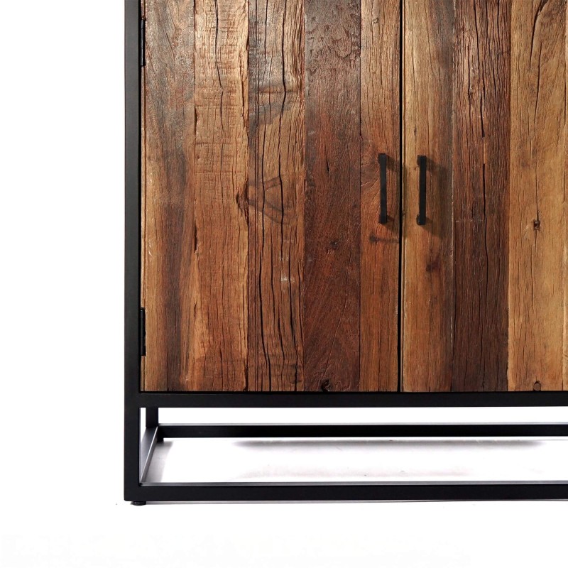 Buffet haut 90cm en bois recyclé - Recycled