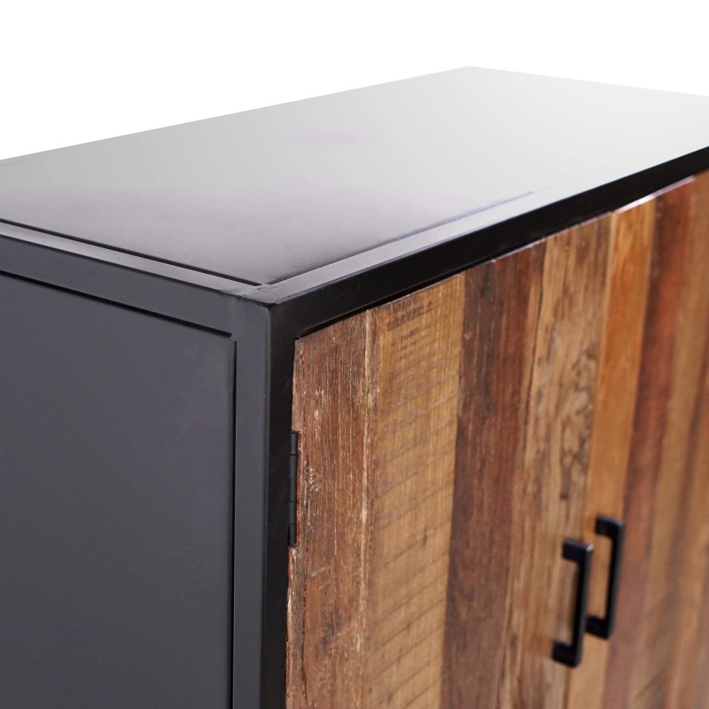 Buffet haut 90cm en bois recyclé - Recycled