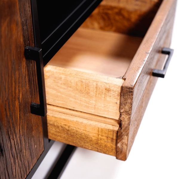 Meuble TV en bois recyclé 200 cm - Recycled