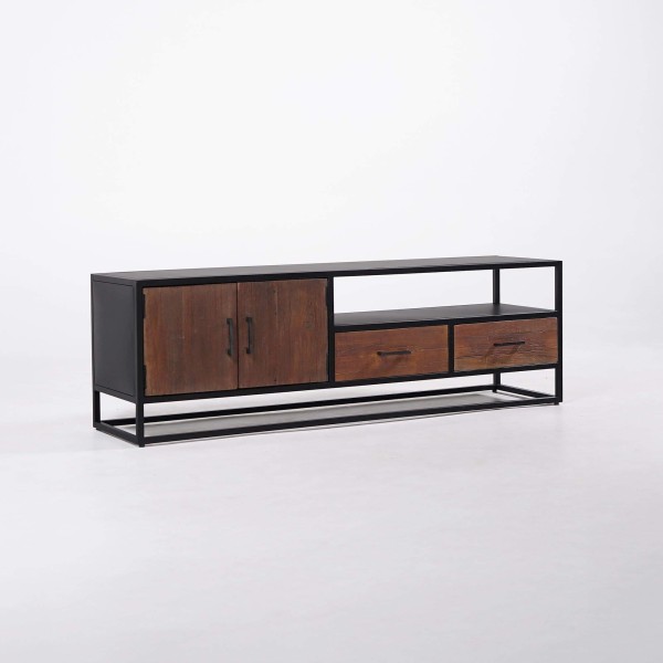 Meuble TV en bois recyclé 160 cm - Recycled