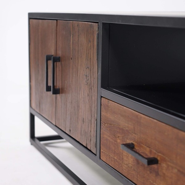 Meuble TV en bois recyclé 160 cm - Recycled