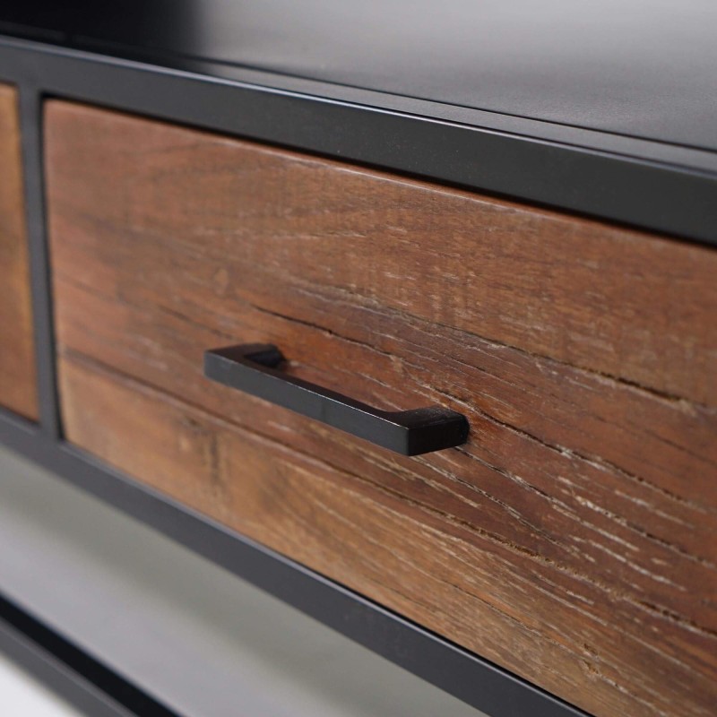 Meuble TV en bois recyclé 160 cm - Recycled