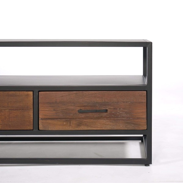 Meuble TV en bois recyclé 160 cm - Recycled