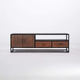 Meuble TV en bois recyclé 160 cm - Recycled