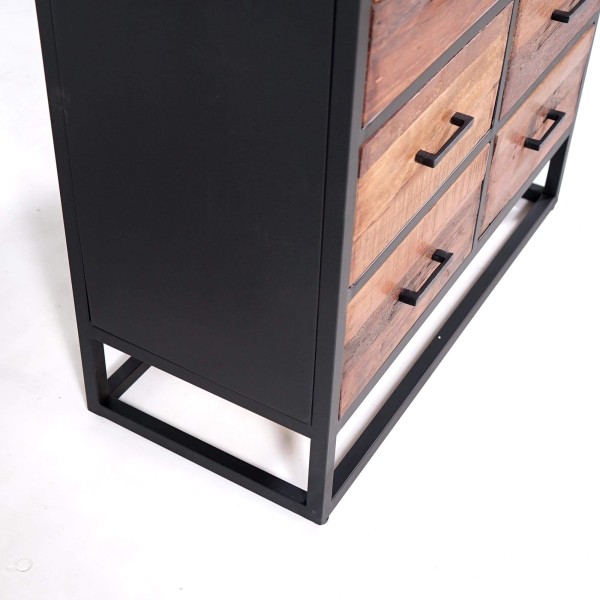 Armoire industrielle en bois recyclé - Recycled