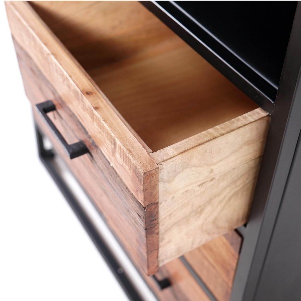 Armoire industrielle en bois recyclé - Recycled
