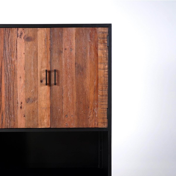 Armoire industrielle en bois recyclé - Recycled