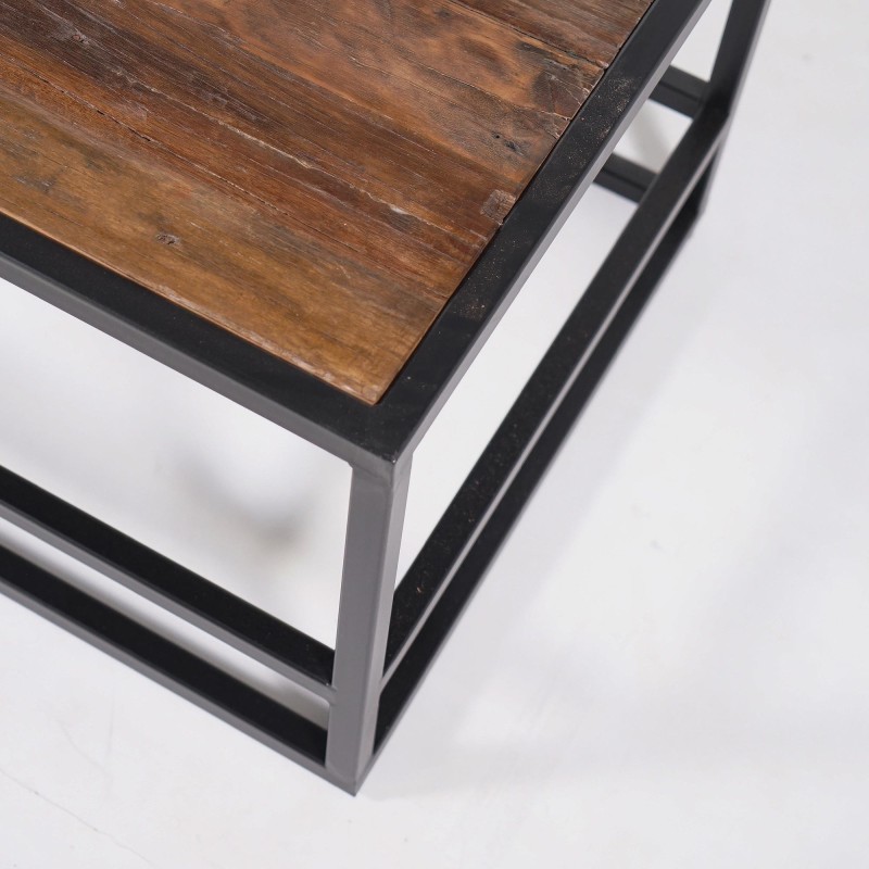 Table basse bois et métal - Recycled