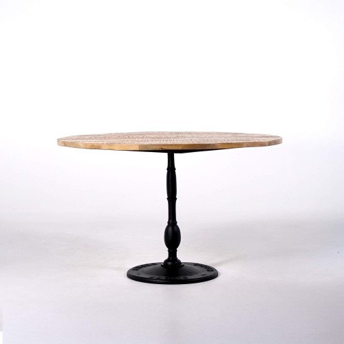 Table ronde industrielle bistrot
