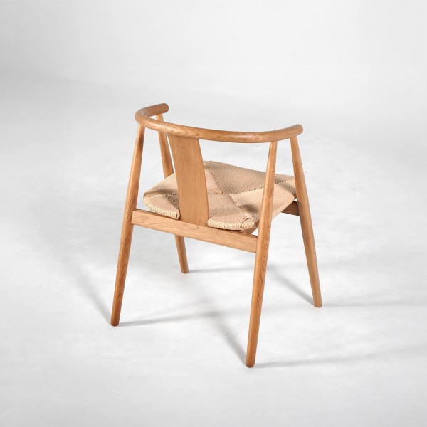 Chaise de salle à manger en chêne naturel - Relate