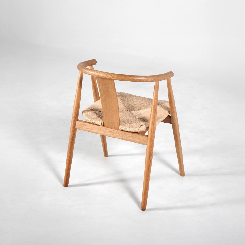 Chaise de salle à manger en chêne naturel - Relate