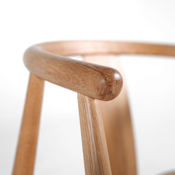 Chaise de salle à manger en chêne naturel - Relate