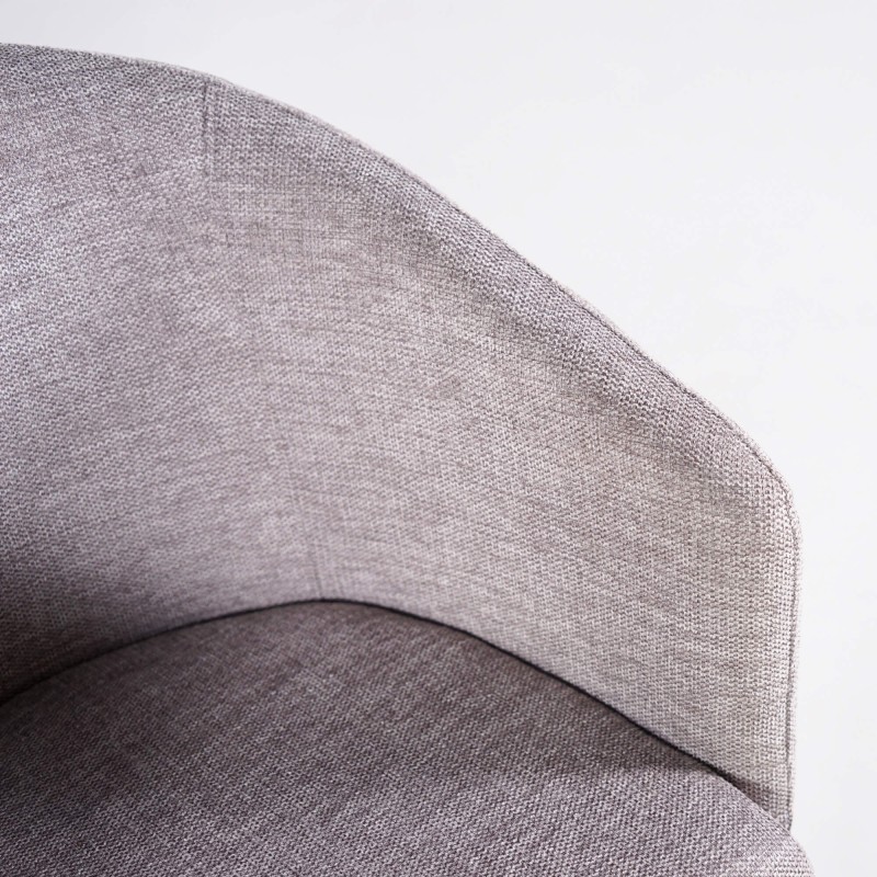 Chaise de salle à manger en tissu gris clair - Easton Chaise de salle à manger en tissu gris clair - Easton
