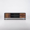 Meuble TV industriel en bois recyclé - Recycled