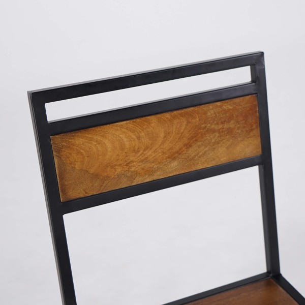 Chaise en bois et métal - Jen