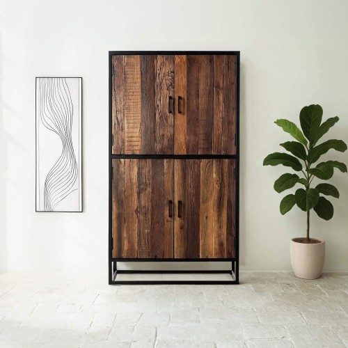 Buffet haut 90cm en bois...