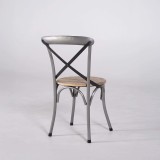Chaise bistrot bois et métal