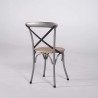 Chaise bistrot bois et métal