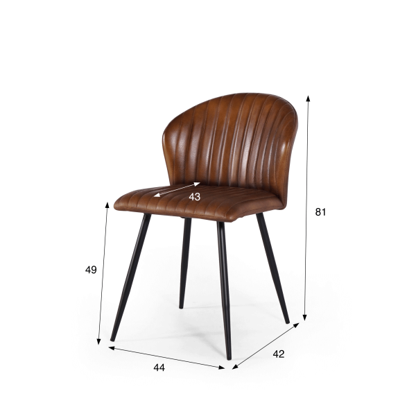 Chaise en cuir Madison