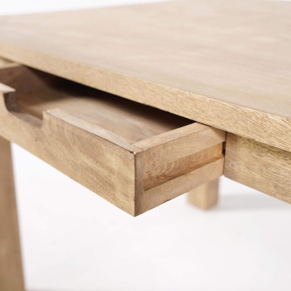 Table à manger en bois massif de style industriel - Detroit