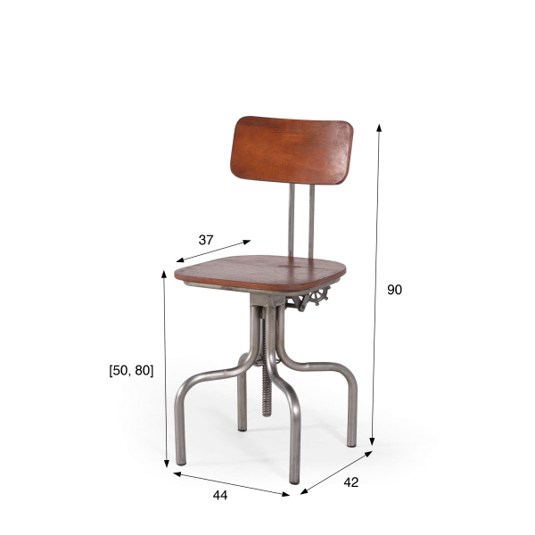 Chaise industrielle architecte