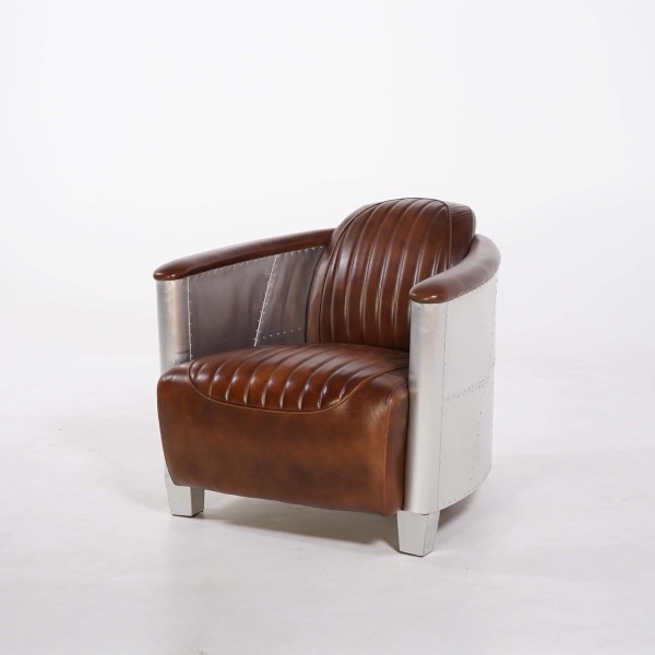 Fauteuil aviateur en cuir