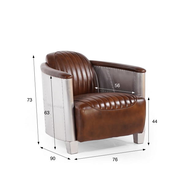 Fauteuil aviateur en cuir