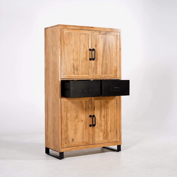 Buffet haut vaisselier en bois d'acacia - Osaka