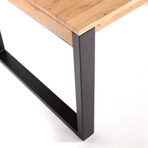 Table à manger bois et métal 160 cm - Osaka