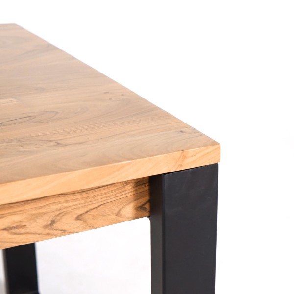 Table à manger bois et métal 160 cm - Osaka