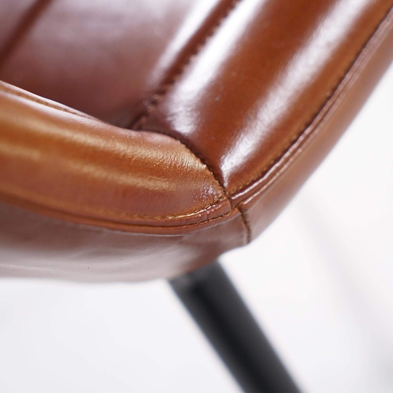 Chaise vintage en cuir - Portobello