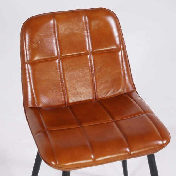 Chaise vintage en cuir - Portobello