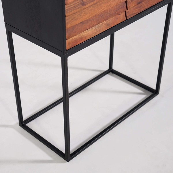 Armoire haute en bois massif 80cm - Tamara