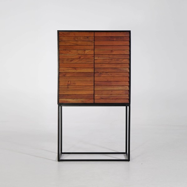Armoire haute en bois massif 80cm - Tamara