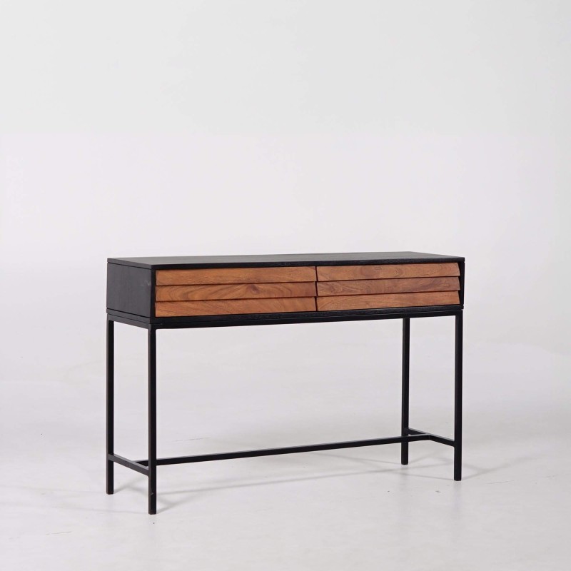 Console en bois naturel 120cm - Tamara