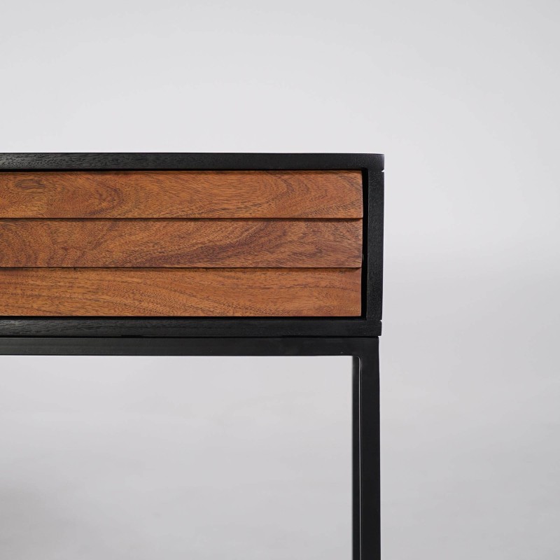 Console en bois naturel 120cm - Tamara