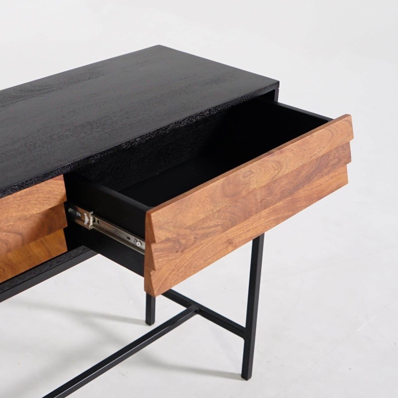 Console en bois naturel 120cm - Tamara