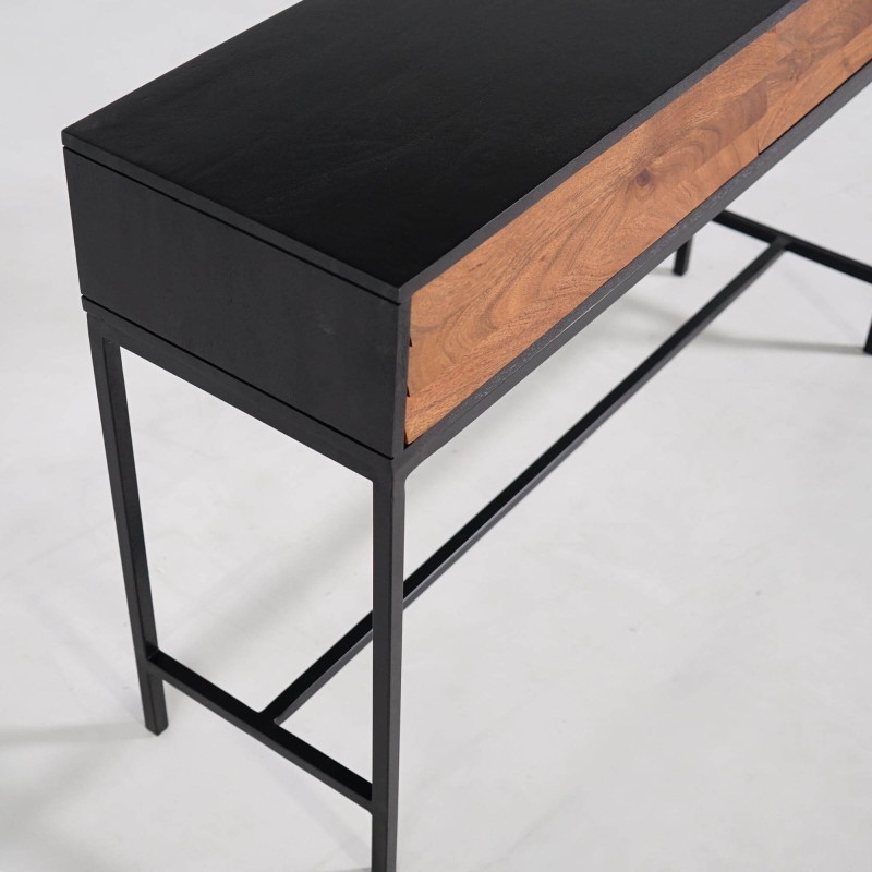 Console en bois naturel 120cm - Tamara