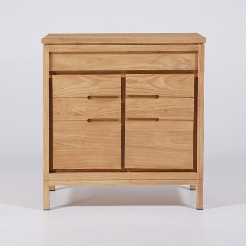 Meuble sous vasque en bois massif 80 cm - Ashwini