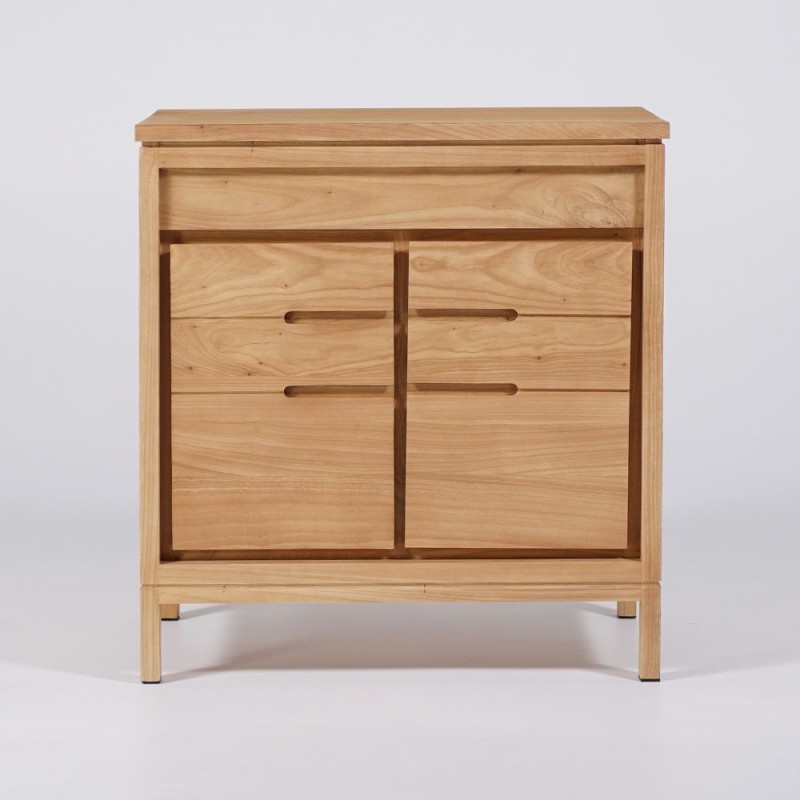 Meuble sous vasque en bois massif 80 cm - Ashwini