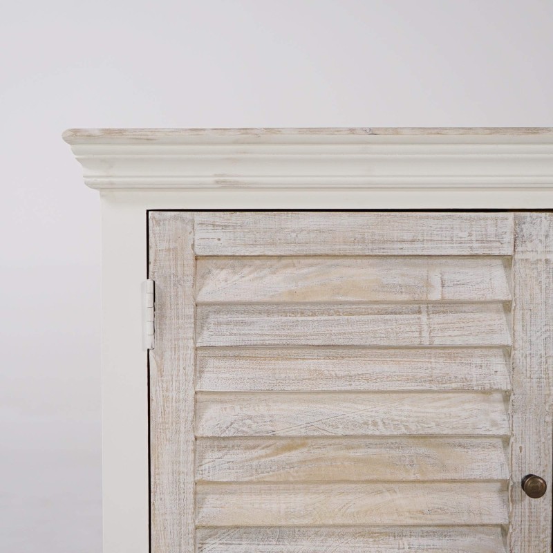 Buffet blanc en bois naturel - Sea side