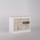 Buffet blanc en bois naturel - Sea side