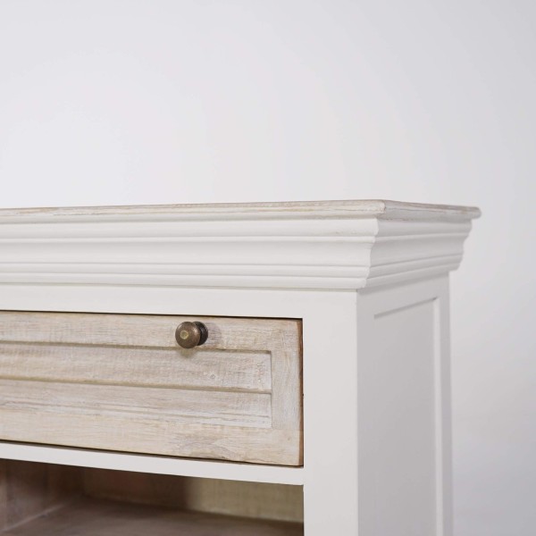 Buffet blanc en bois naturel - Sea side
