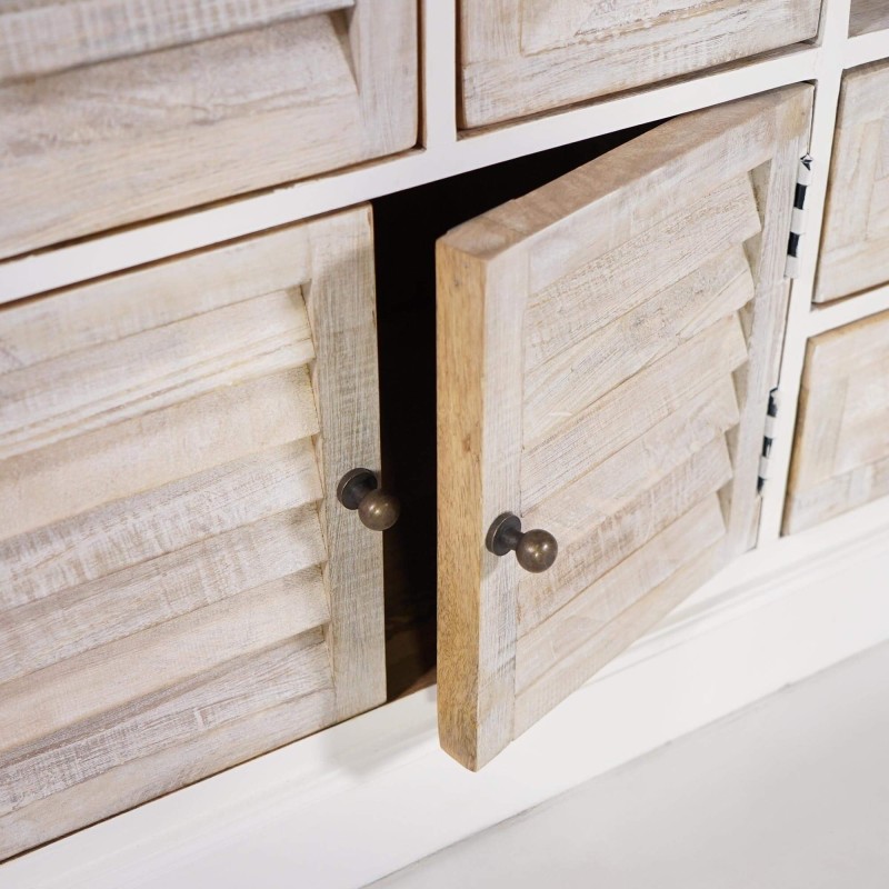 Buffet blanc en bois naturel - Sea side